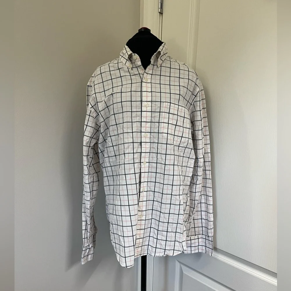 J.Crew Men's Slim Fit Plaid Button-Up Shirt Multicolor Size M. (sku#272)